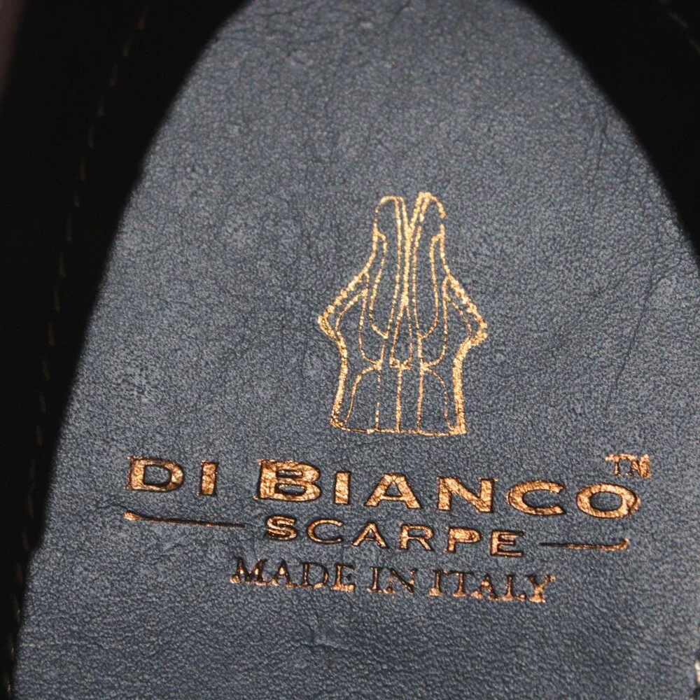 Di Bianco NWB Derby Dress Shoes Size 42 (US 9) in Brown Pebbled Leather